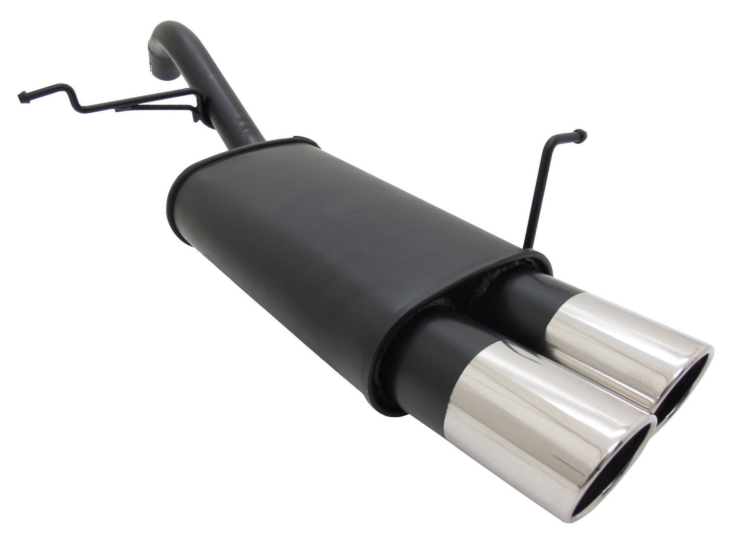 Sports Rear Silencer for Ford Fiesta MK7 2x90mm SR-Design
