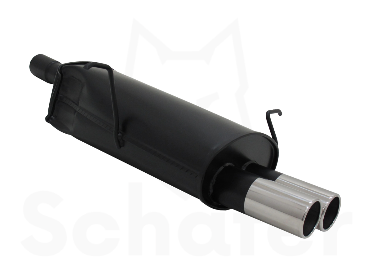 Sports Back Box BMW 3 Series E46 2x76mm - Straight/Rolled