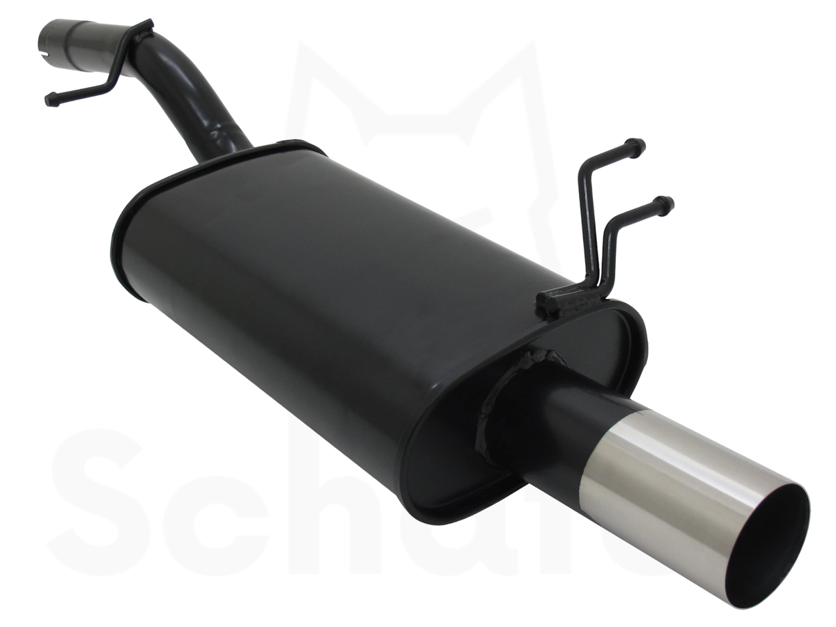Ford Fiesta MK6 Sports Back Box 1x76mm - Straight/Sharp