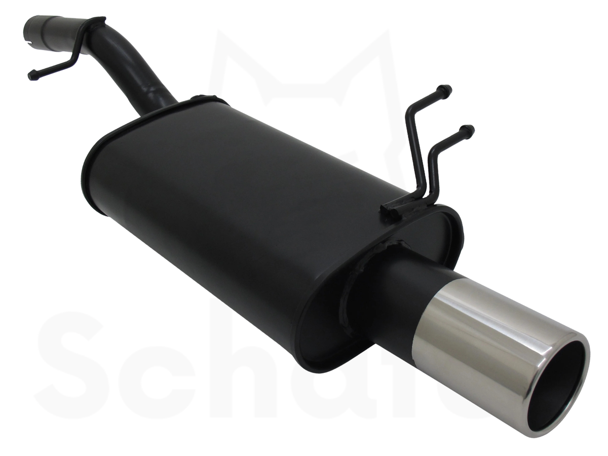 Ford Fiesta MK6 Sports Back Box 1x90mm - Straight/Rolled