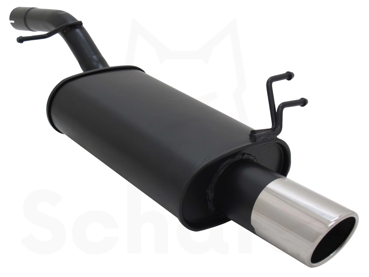 Ford Fiesta MK6 Sports Back Box 1x90mm - Slash/Rolled