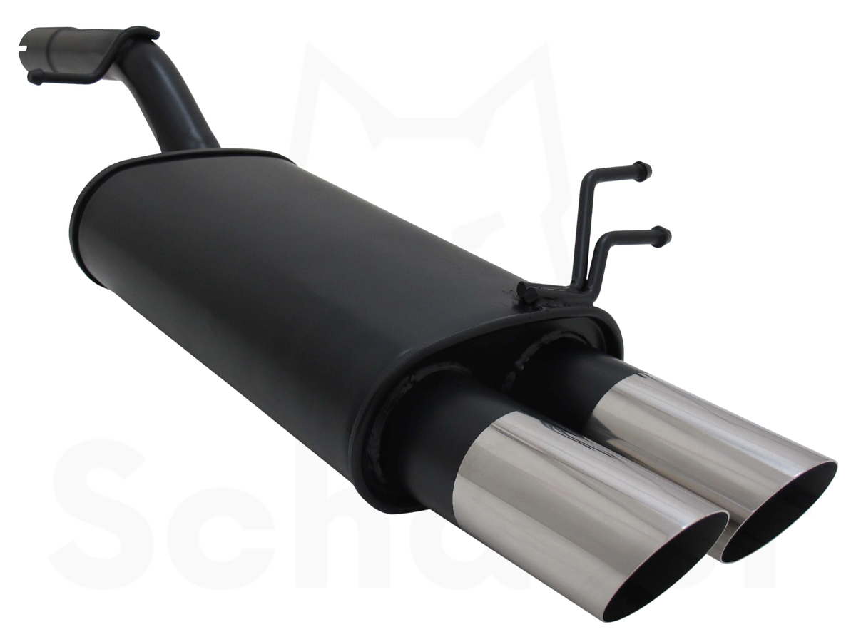 Ford Fiesta MK6 Sports Back Box 2x76mm - Slash/Sharp