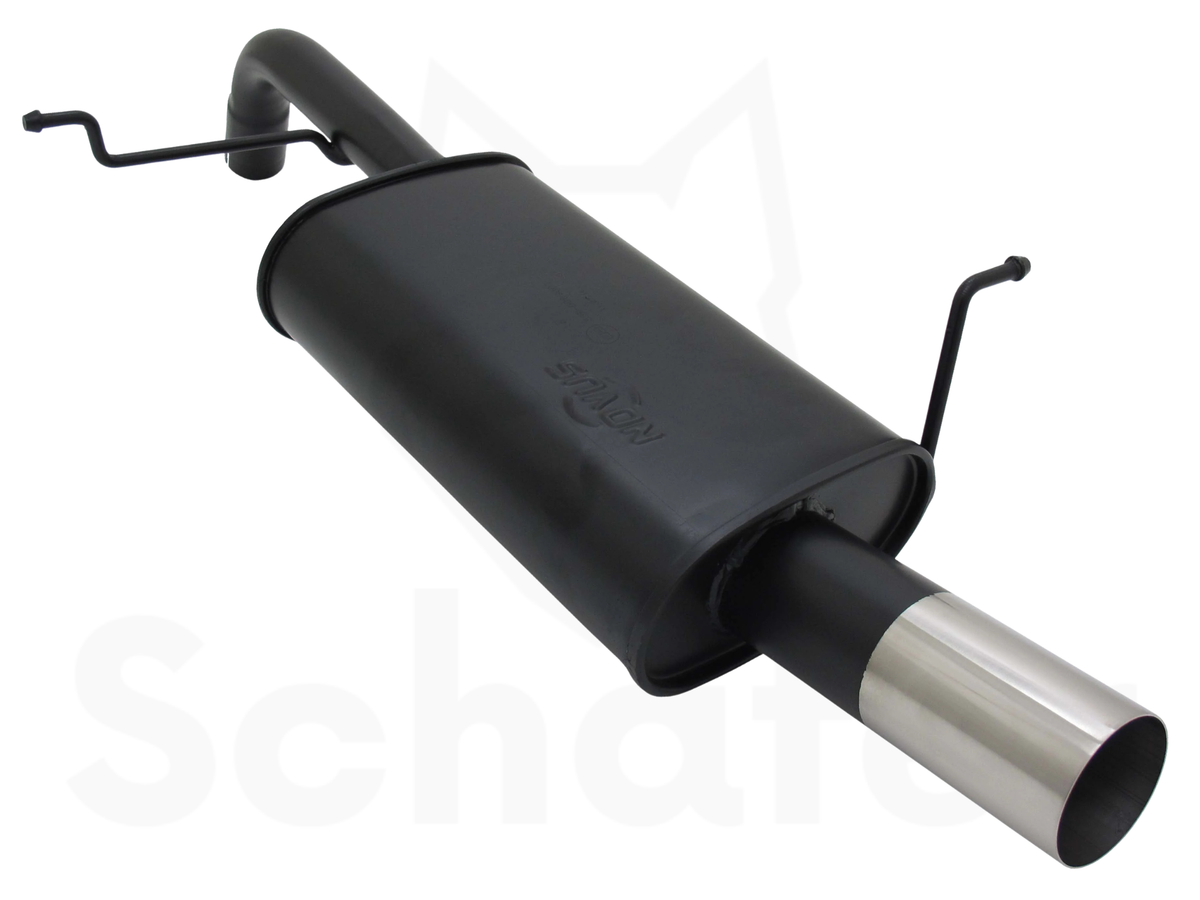 Ford Fiesta MK7 Sports Back Box 1x76mm Straight/Sharp