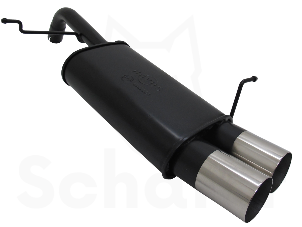 Ford Fiesta MK7 Sports Back Box 2x90mm - Straight/Sharp