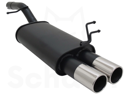 Ford Fiesta MK6 Sports Back Box 2x76mm