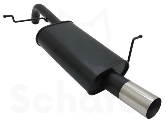 Ford Fiesta MK7 Sports Back Box 1x60mm - Straight/Sharp
