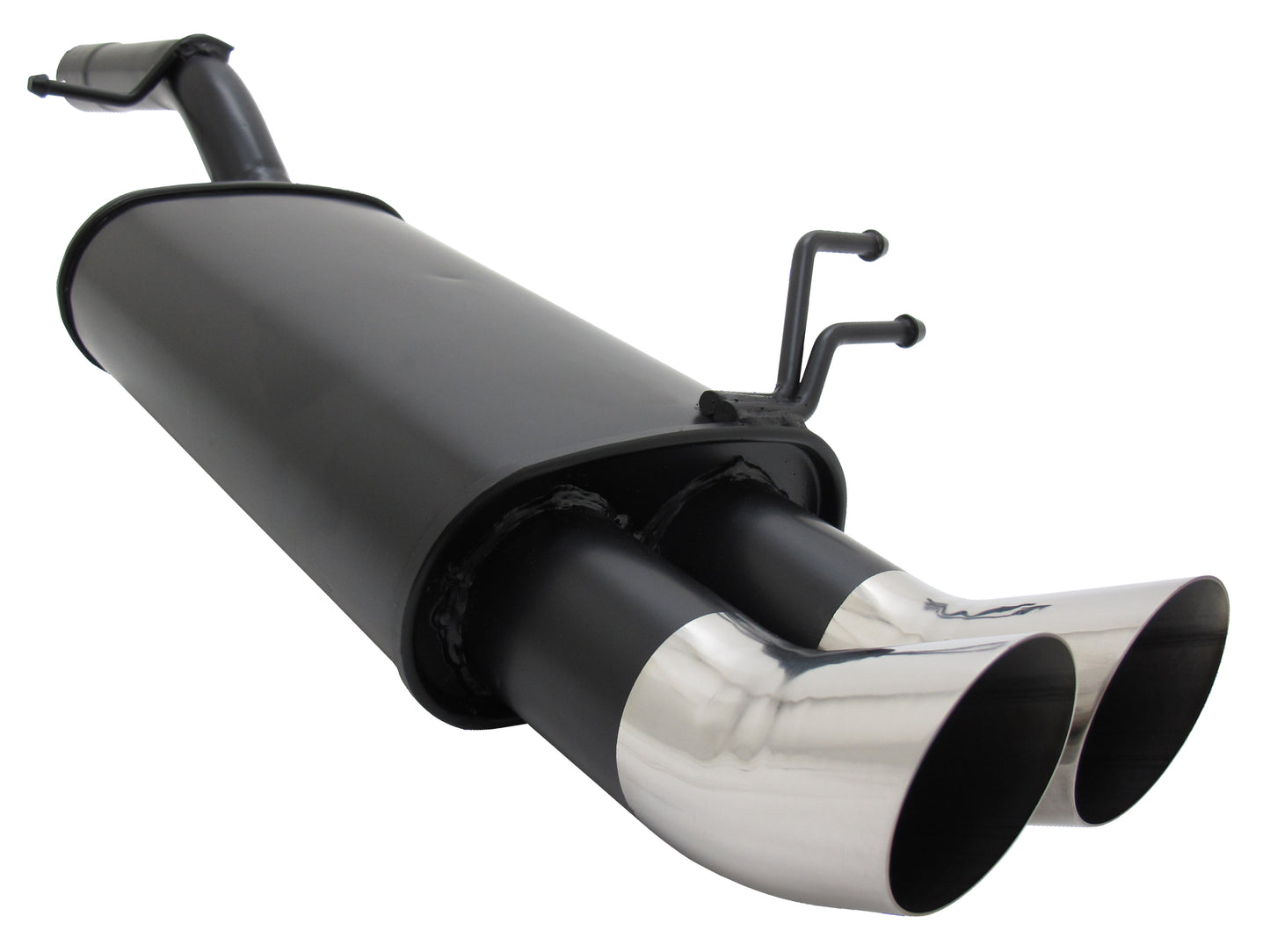 Sports Rear Silencer for Ford Fiesta MK6 2x76mm DTM-Design