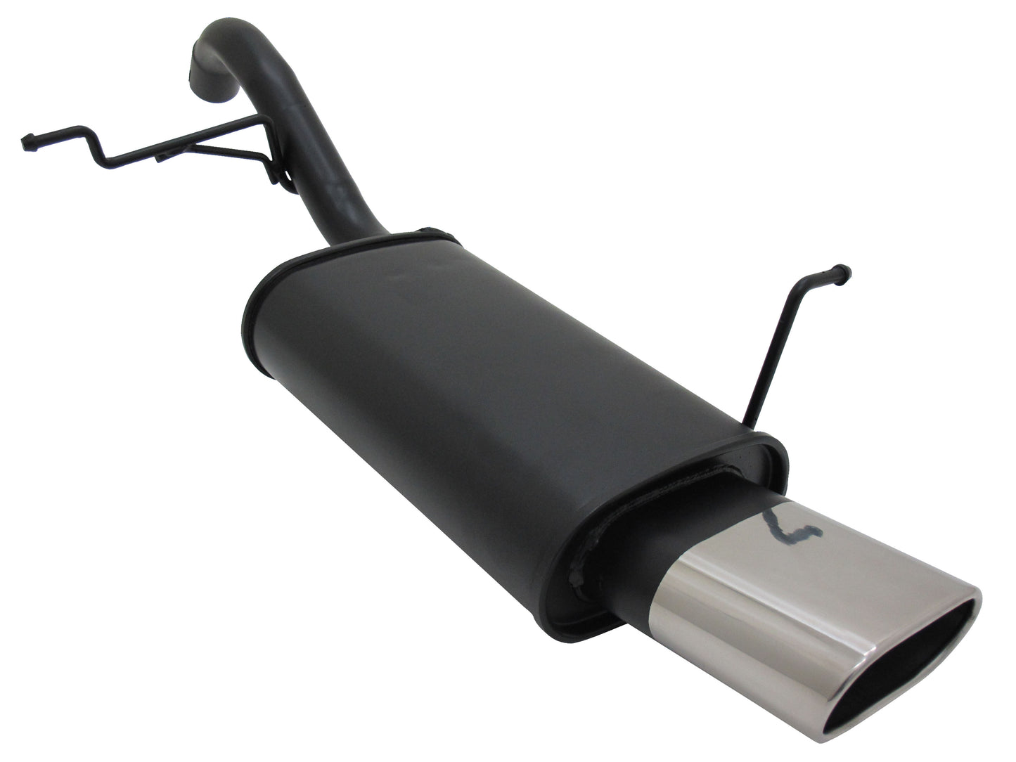 Sports Rear Silencer for Ford Fiesta MK7 75x135mm