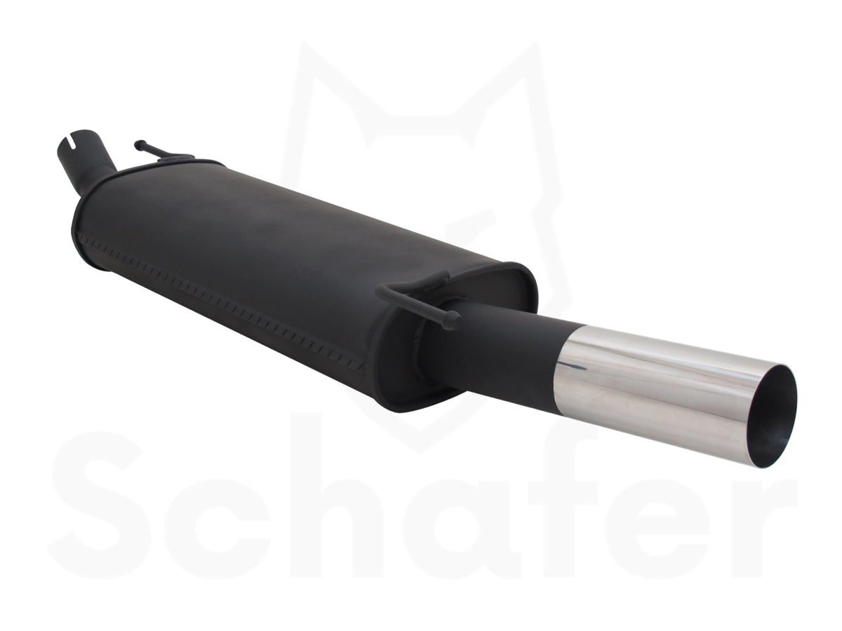 Sports Rear Silencer for Renault Clio 3 1x76mm