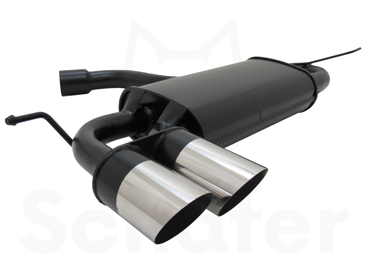 Sports Rear Silencer for VW Golf 5 GTi 2x76mm