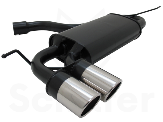 Sports Rear Silencer for VW Golf 5 GTi 2x76mm