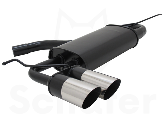 Sports Rear Silencer for Audi A3 (8P) Sportback 2x76mm