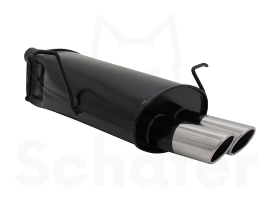 Sports Back Box BMW 3 Series E46 2x76mm - Slash/Rolled