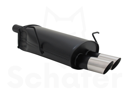 Sports Back Box BMW 3 Series E46 2x76mm - Slash/Sharp