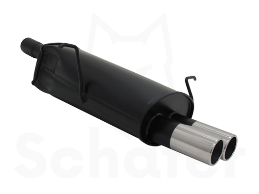 Sports Back Box BMW 3 Series E46 2x76mm - Straight/Rolled