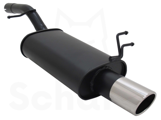 Sports Rear Silencer for Ford Fiesta MK6 1x90mm SR-Design