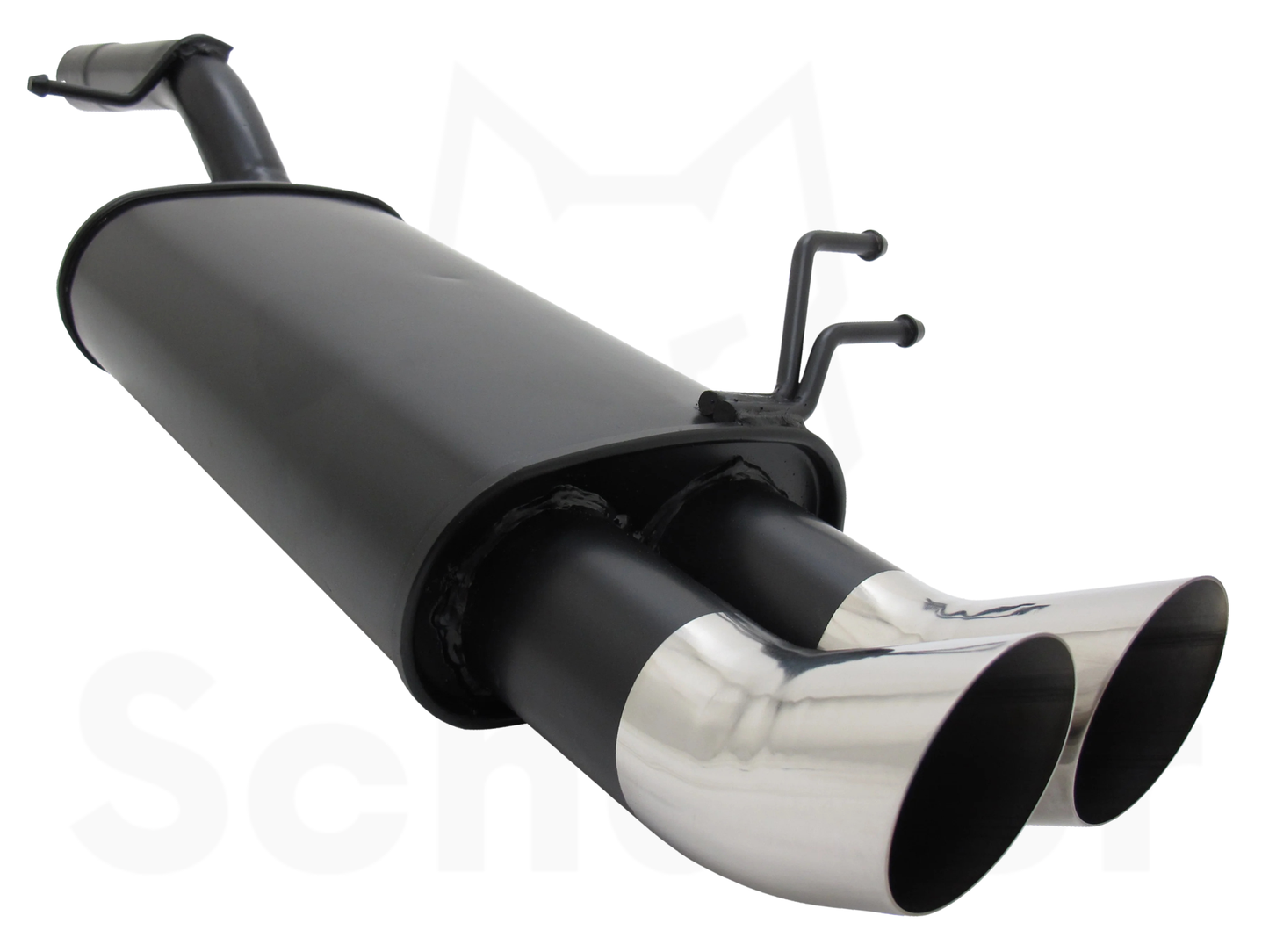 Sports Rear Silencer for Ford Fiesta MK6 2x76mm DTM-Design