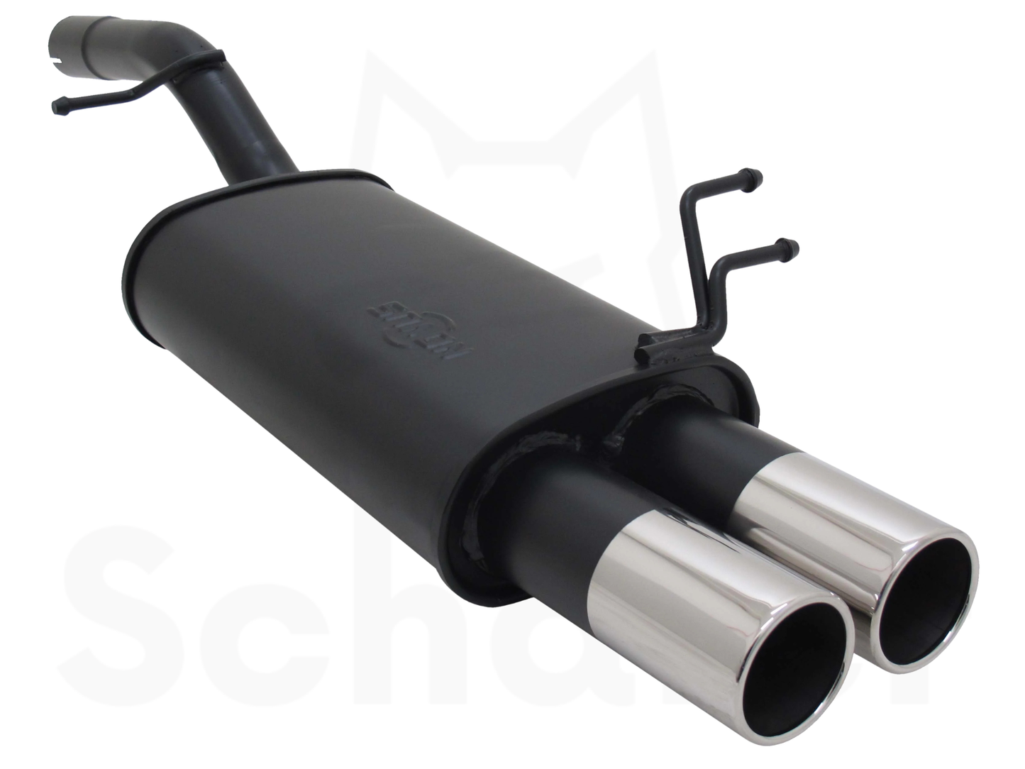 Sports Rear Silencer for Ford Fiesta MK6 2x76mm SC-Design