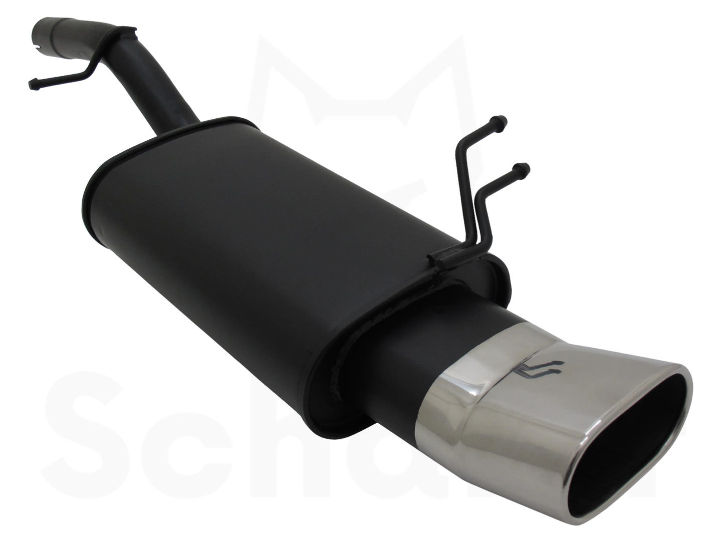 Sports Rear Silencer for Ford Fiesta MK6 75x135mm DTM-Design