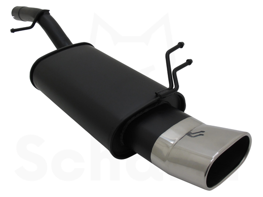 Sports Rear Silencer for Ford Fiesta MK6 75x135mm DTM-Design