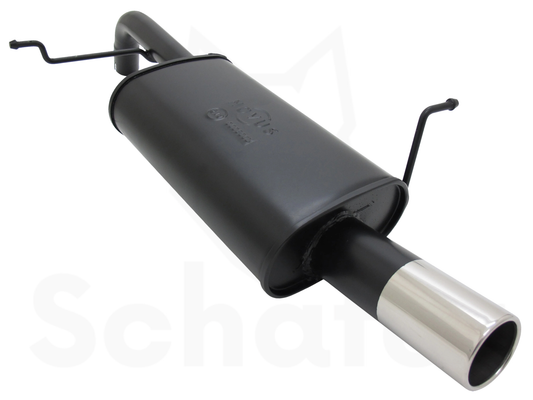 Sports Rear Silencer for Ford Fiesta MK7 1x76mm SC-Design
