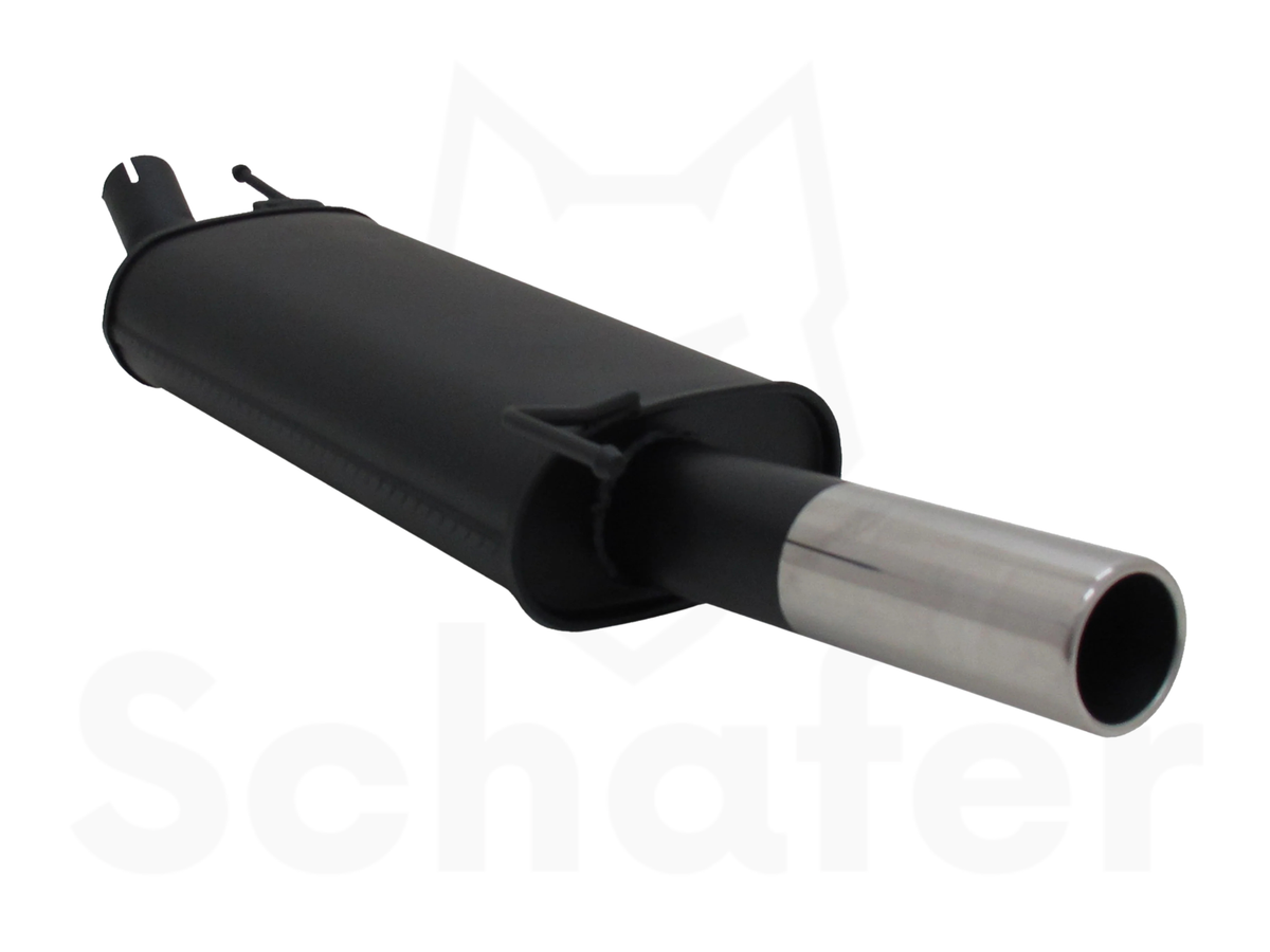 Sports Rear Silencer for Renault Clio 3 1x76mm