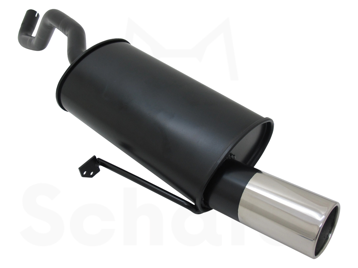 Sports Rear Silencer for Renault Clio 3 1x90mm