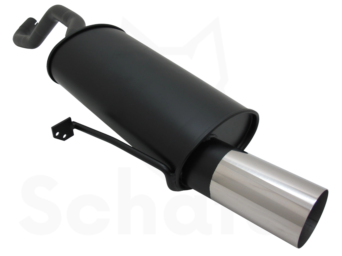 Sports Rear Silencer for Renault Clio 3 1x90mm
