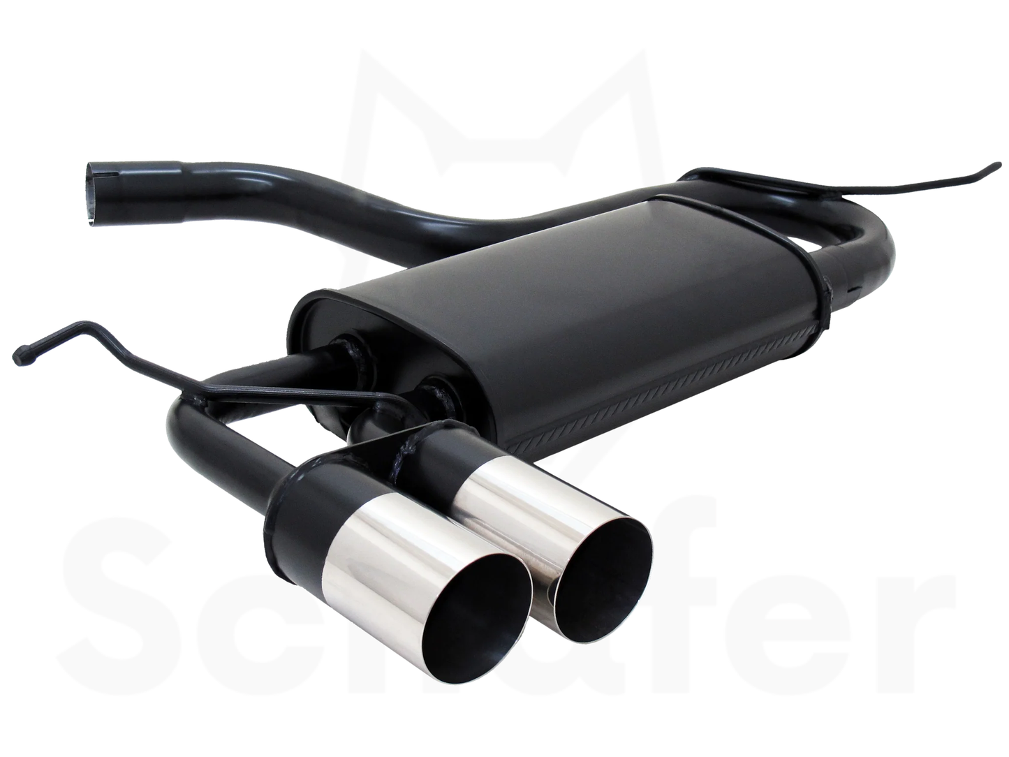 Sports Rear Silencer for Seat Leon 2x76mm RL-Design