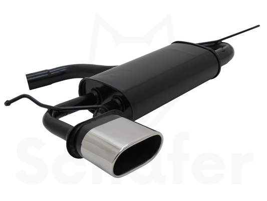 Sports Rear Silencer for VW Golf 6 135x75mm (vehicles with bumper cutout)