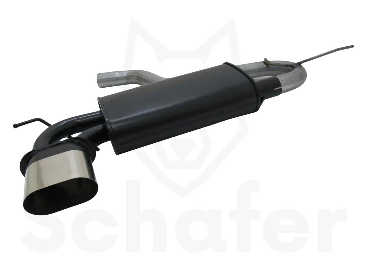 Sports Rear Silencer for VW Golf 6 135x75mm (vehicles with bumper cutout)
