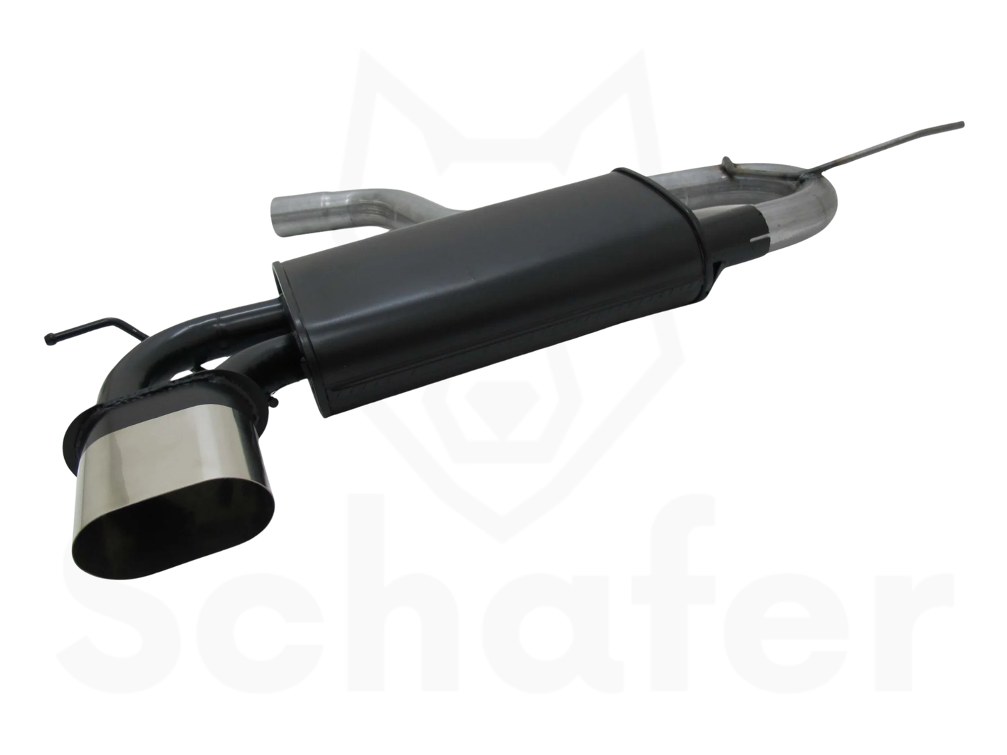 Sports Rear Silencer for VW Scirocco III 135x75mm